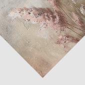 Pretty Chic Beige Blush Boho Bloem  Tissuepapier (Detail)