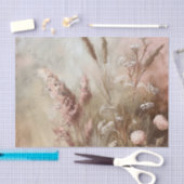 Pretty Chic Beige Blush Boho Bloem  Tissuepapier (Craft)