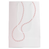 Pretty Chic Roze Parels Bruiloftsborrel Medium Cadeauzakje (Achterkant)