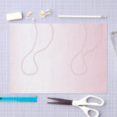 Pretty Chic Roze Parels Bruiloftsborrel Tissuepapier (Craft)