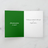 Pretty Christmas Tree with Ornaments Star Feestdagen Kaart (Binnen)