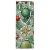 PRETTY COLOFUL CHRISTMAS ORNAMENTS WIJN CADEAUTAS (Achterkant)