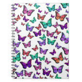 Pretty Colorful Butterflies Pattern Notitieboek (Voorkant)