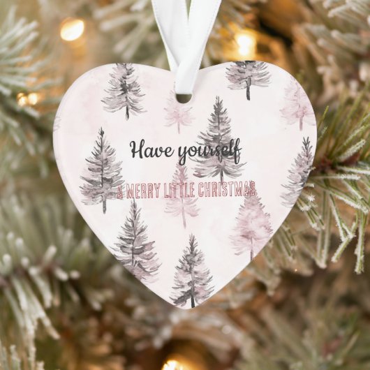 Pretty Cream Peach Floral Christmas Trees (Arbre)