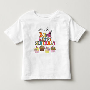 Pretty Cupcakes 2e Anniversaire Tshirts et cadeaux