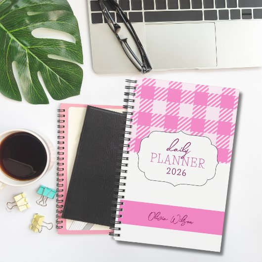 Pretty Cute Pink Feminine Girly  Planner