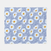 Pretty Daisy Custom Fleece Deken, Medium Deken (Voorkant (Horizontaal))