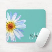 Pretty Daisy Witte Roze Monogram Muismat (Met muis)