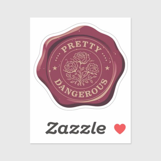 pretty dangerous seal wax sticker | historical man (Vel)