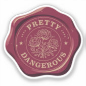 pretty dangerous seal wax sticker | historical man (Voorkant)