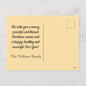 Pretty decorated gingerbread house feestdagenkaart (Achterkant)