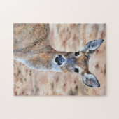 Pretty Deer Art Amoureux des animaux Puzzle (Horizontal)