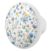 Pretty Delicate Botanical Floral Keramische Knop (Rechts)