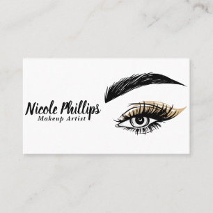 Pretty Eyes Schoonheidssalon Make-up Wimpers Wimpe Visitekaartje