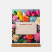 Pretty Floral Framed Roses Tulips Hydrangea Custom (Recto)