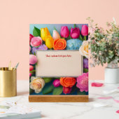 Pretty Floral Framed Roses Tulips Hydrangea Custom (Mariage)