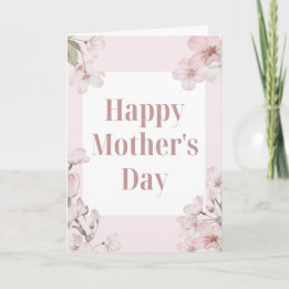 Pretty floral Mother's Day card Kaart