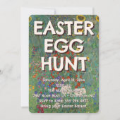 Pretty Flower Easter Egg Hunt Invitation (Devant)