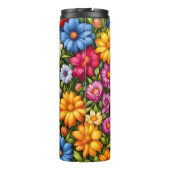 Pretty Flowers, Brightly Colored, Thermosbeker (Achterkant)