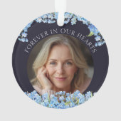 Pretty Forget-me-nots Flowers Remembrance Memorial (dos)