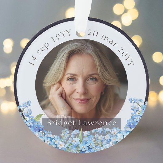 Pretty Forget-me-nots Flowers Remembrance Memorial