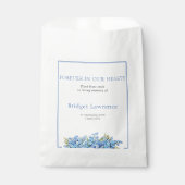 Pretty Forget-me-nots Funeral Seed Packet Bedankzakje (Voorkant)