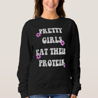 Pretty girls eat their protein  Gym Lifting Trui