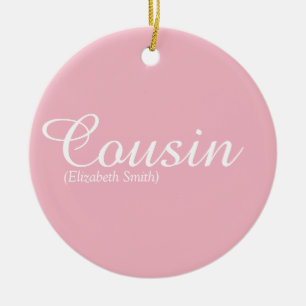 Pretty Girly Roze Script Cool nicht definitie Keramisch Ornament