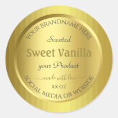 Pretty Golden Product Packaging Étiquette Gold Eff (Devant)