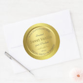Pretty Golden Product Packaging Étiquette Gold Eff (Enveloppe)