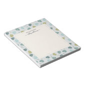 Pretty Green Bladeren Patroon Van Mijn Bureau Notitieblok (Schuin)