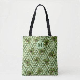 Pretty Green en Gouden Ierse Shamrocks Monogram Draagtas