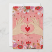 Pretty Hands in Love Signe Valentine Carte de voeu (Devant)