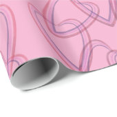 Pretty heart circle pattern cadeaupapier (Rol Hoek)