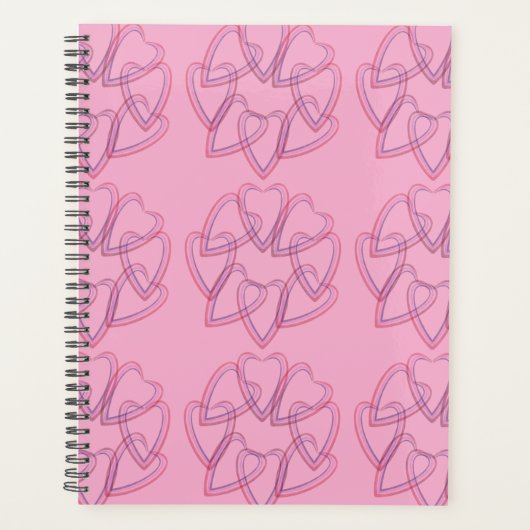 Pretty heart circle pattern planner (Voorkant)