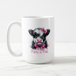 Pretty in Pink Cow Koffiemok