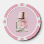 Pretty in Pink Nail Polish Poker Chips (Voorkant)
