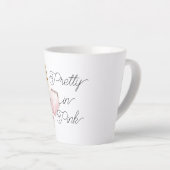 Pretty in Pink White Nail Polish Latte Mok (Rechterhoek)