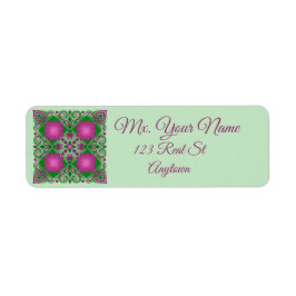 Pretty In Purple Floral Etiket