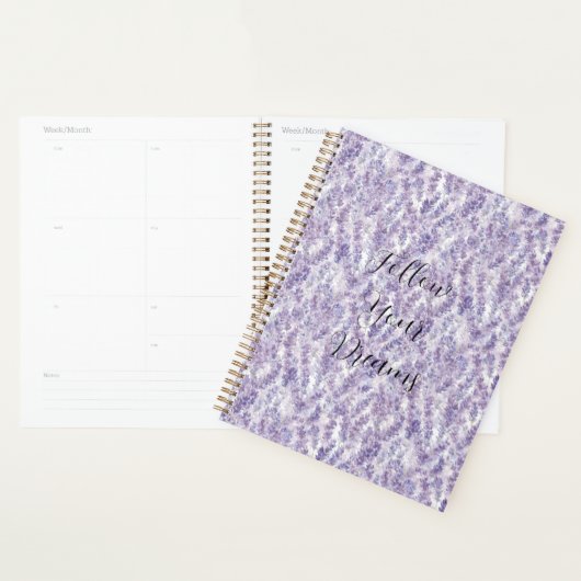 Pretty Lavender Flowers Planner (Display)