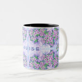 Pretty Little Flowers Personalised Mug (Devant droit)