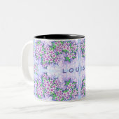 Pretty Little Flowers Personalised Mug (Devant gauche)
