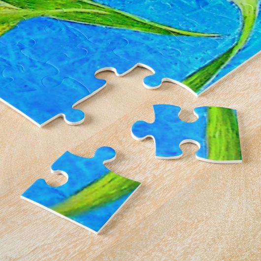 Pretty Little Orchid Bird Legpuzzel (Zijkant)