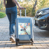 Pretty Modern Deer Art Flower Antlers Sticker (Koffer Insitu)