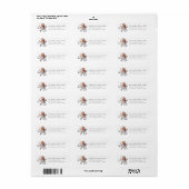 Pretty Octopus Return Address Labels (Full Sheet)
