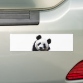 Pretty Panda Kunst Bumper Sticker (Op auto)