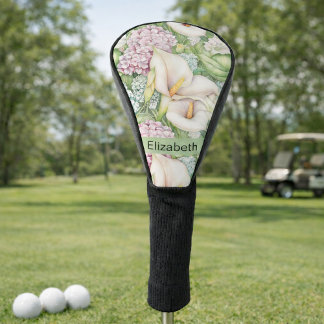 Pretty Pastel Calla Lily Personalized Golfheadcover