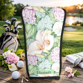 Pretty Pastel Calla Lily Personalized Golfheadcover