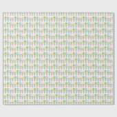 Pretty Pastel Flower Pots Pattern Cadeaupapier (Vlak)