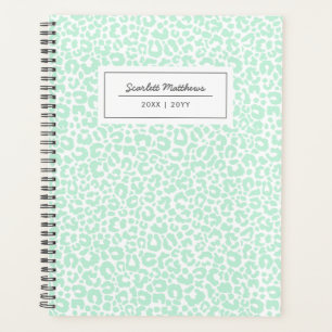 Pretty Pastel Leopard Motif Imprimer Nom Mint